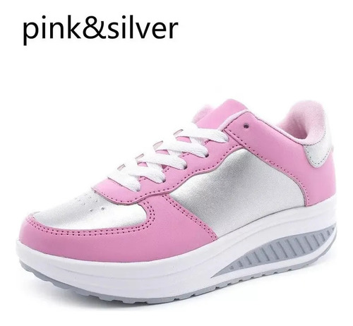 Zapatillas Deportivas Informales Para Mujer Con Suela Gruesa