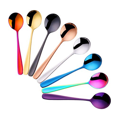 7inch Stainless Steel Table Spoons Soup Spoons Bouillon...