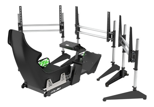 Imagen 1 de 10 de Simulador De Manejo Fsim One + Soporte Para 3 Tv