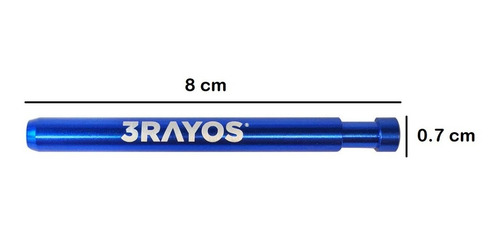 Imagen 3 de 5 de Pipa Lucky Aluminio Premium Azul + Frasquito Regalo
