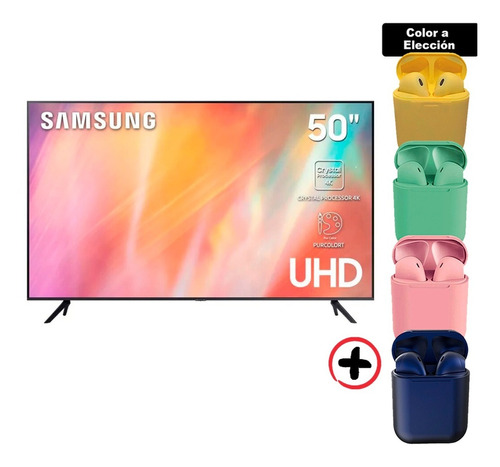 Imagen 1 de 5 de Televisor Smart Tv Samsung 50¨ 4k Uhd Crystal + Auri Inalamb