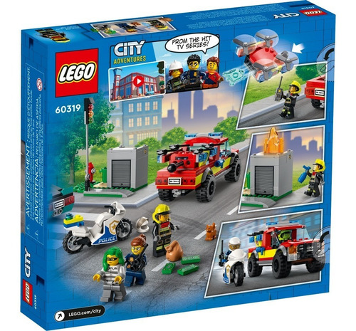 Imagen 2 de 7 de Lego® City- Rescate De Bomberos Y Persecución Policial 60319