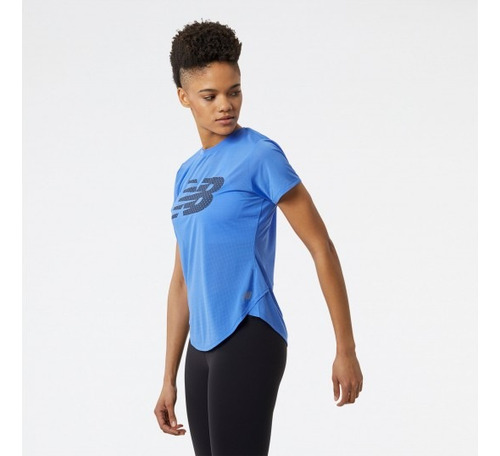Imagen 4 de 4 de Remera Mujer New Balance Graphic Accelerate Lefran