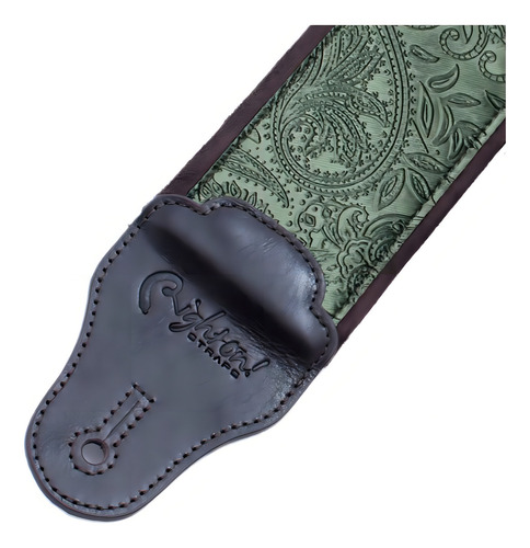 Correa Guitarra Right On! Jazz Cashmere Canyon Made In Spain Color Green