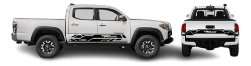 Stickers Lateral+batea Para Toyota Tacoma Trd Sport 4x4 4p