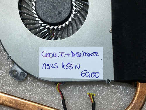 Imagem 4 de 4 de Cooler + Dissipador Notebook Asus K55n