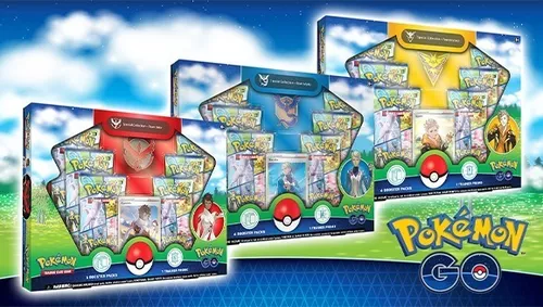 Box Coleção Especial - Pokémon GO - Equipe - Três Boxes