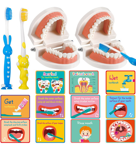 Skylety Juego De 2 Kits De Dentista Para Ninos, Modelo De Di