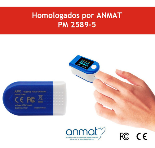 Oximetro De Pulso Saturometro Digital Homologado Anmat Same