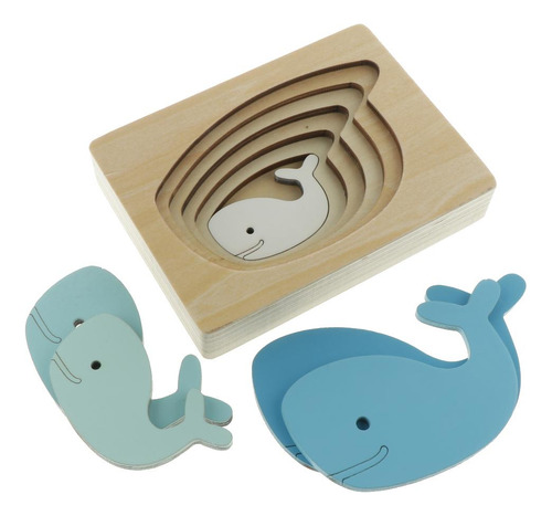 Rompecabezas De Madera Para Niños Multicolor