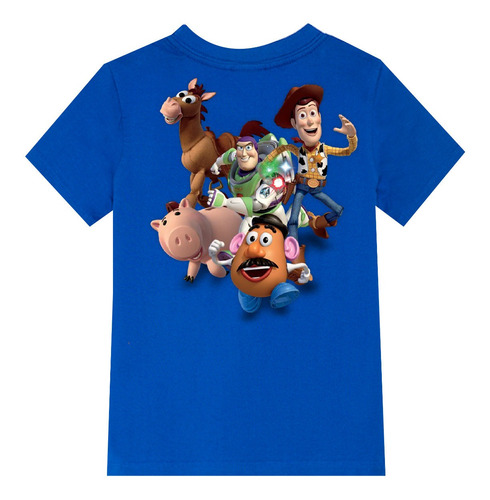 Polera Led Algodón 100% Niños Toy Story