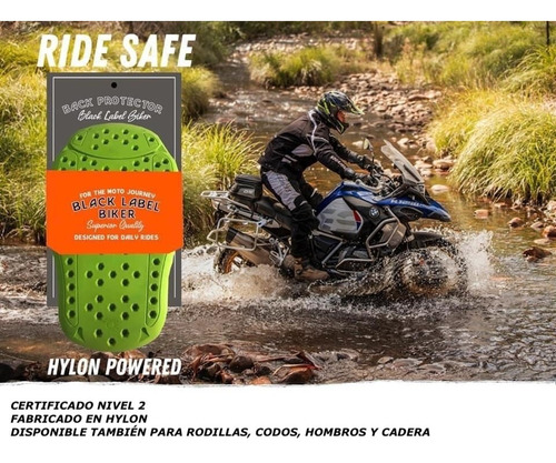 Imagen 6 de 10 de Protector Espalda Black Label Biker Certificado Ce2