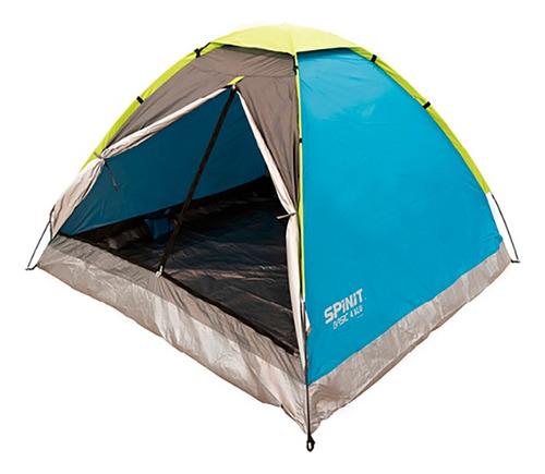 Carpa Spinit Basic Alu 4 Personas Azul Verde