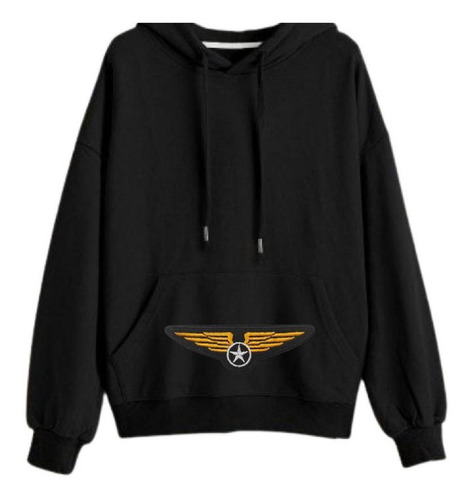 Parche Militar Aéreo Con Velcro, Mxuif-001, 1 Parche, Negro