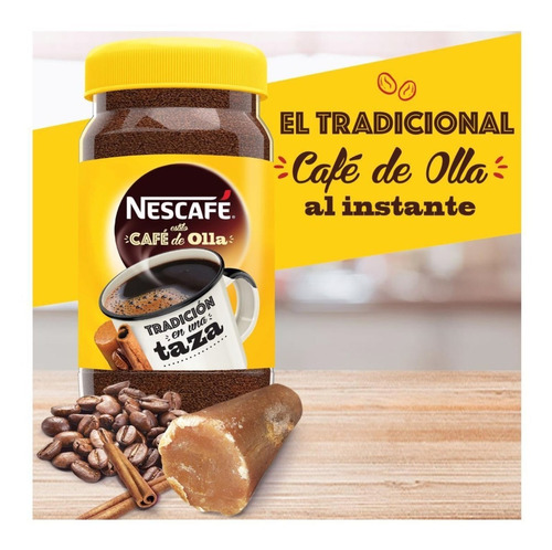 Café Instantáneo Nescafé Estilo De Olla Con Canela En Frasco 170 g