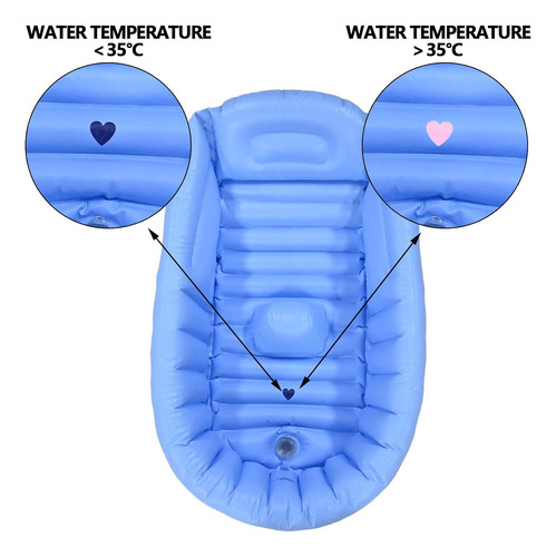 Infant Inflatable Tub, Portable Toddler Tub, Non-slip Neonat