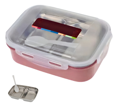 Toper Termico Lonchera Lunch Box Fiambrera 2 Divisiones
