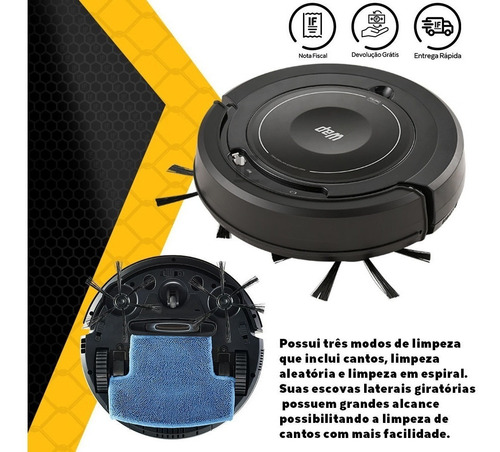 Imagem 3 de 5 de Robô Aspirador Robot W100 Bivolt Wap Vap