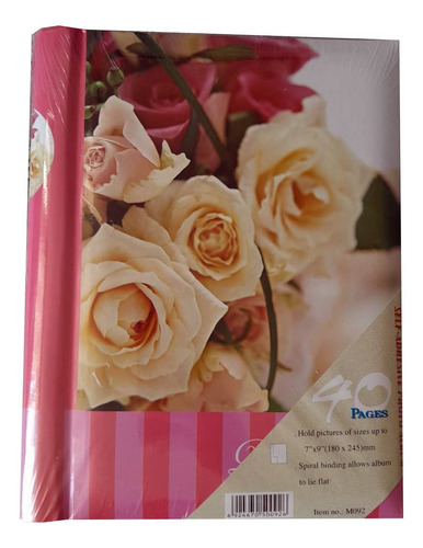 Álbum De Fotos Adhesivos Flores 40 Páginas