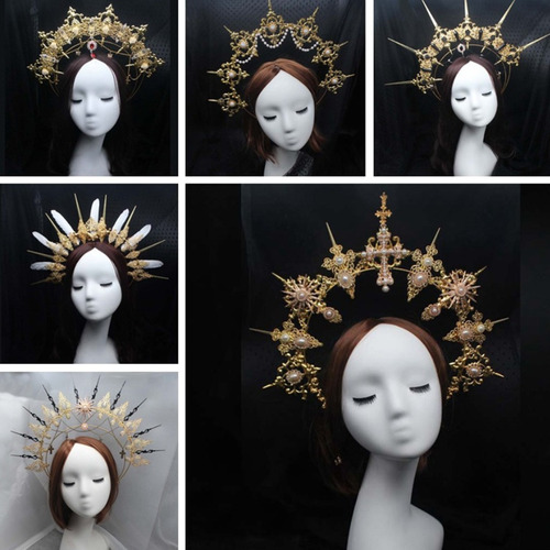 Imagen 2 de 8 de Diadema Gótica Lolita Sun Goddess Paquete De Material De Bri