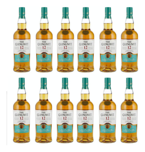 Pack De 12 Whisky The Glenlivet 12 Años 750 Ml