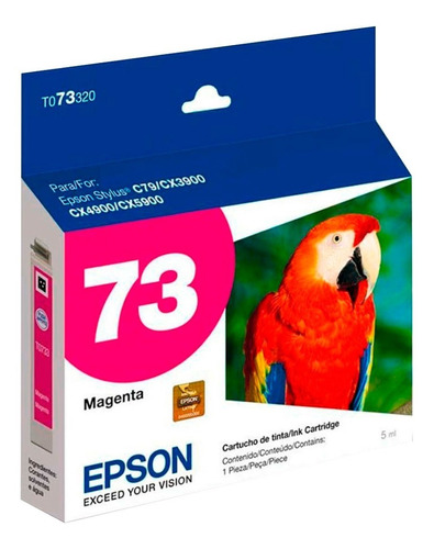 Cartucho Original Epson T073 Magenta T073320 Cx3900 Cx5900