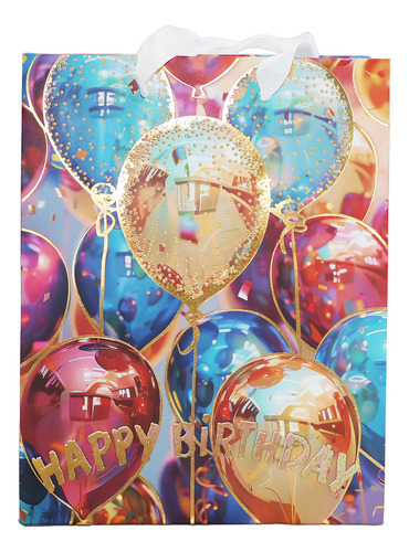60 Bolsa Regalo Grande 31x42cm Fiesta Cumpleaños Mayoreo