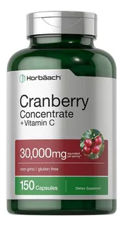 Horbaach Cranberry (30,000 Mg) + Vitamina C 150 Cápsulas
