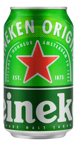 Cerveja Heineken Premium Puro Malte Lager lata 350ml