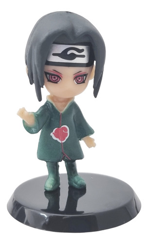 Boneco Miniatura Com Base Coleção Brinquedo Itachi Uchiha