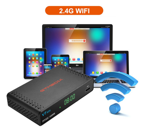 Receptor Satélite Decodificador Tv Banda C Ku Dvb-s/s2/s2x