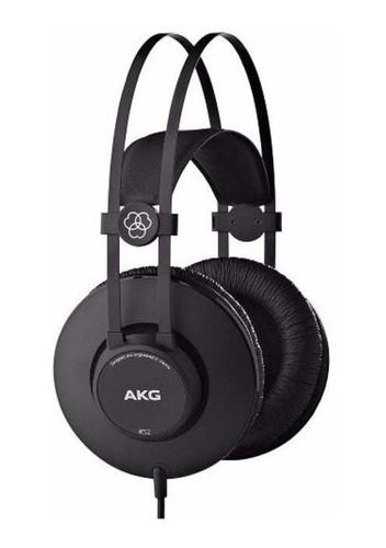 Audífonos Akg Sobrepuesto K52 Sin Micrófono Negro