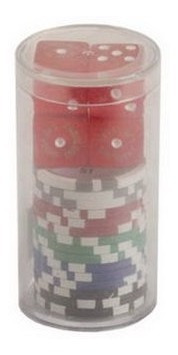 15 Fichas De Poker Profesional Y 4 Dados Las Vegas Casino