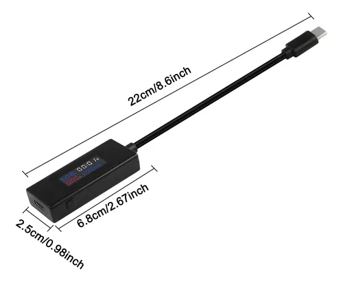 Xmsjsiy Usb C Voltador De Voltaje Tipo C Voltaje C Y Medidor