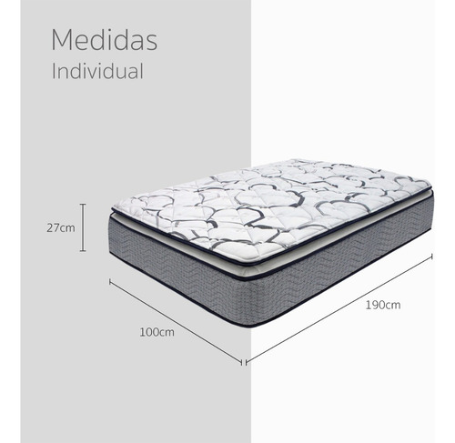 Colchón Individual Restonic Zen + 2 Almohadas + Sabanas