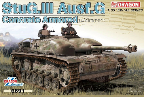 Stug Iii Ausf G Zimmerit Con Concreto  Dragon  Escala 1 :35