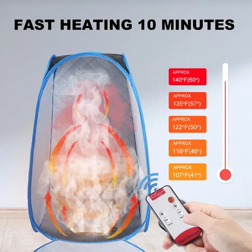 Sauna De Vapor Portátil Plegable 1000 W Tienda Para Spa