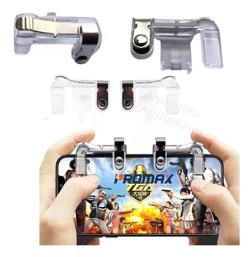 Suporte de Celular para Jogos Game Handle Manete Para Celular Gatilho FRE  FIRE PUBG L1 + R1