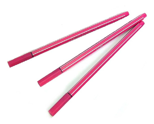 Lapicera De Fibra Color Rosa X Caja De 12 Unidades
