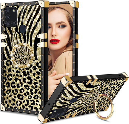 Funda Para Samsung Galaxy A21s - Animal Print Dorado