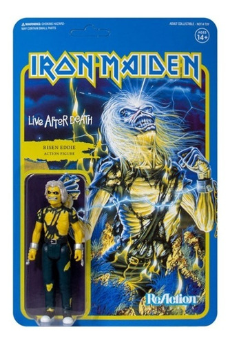 Risen Eddie Super 7 Reaction Iron Maiden Live After Death