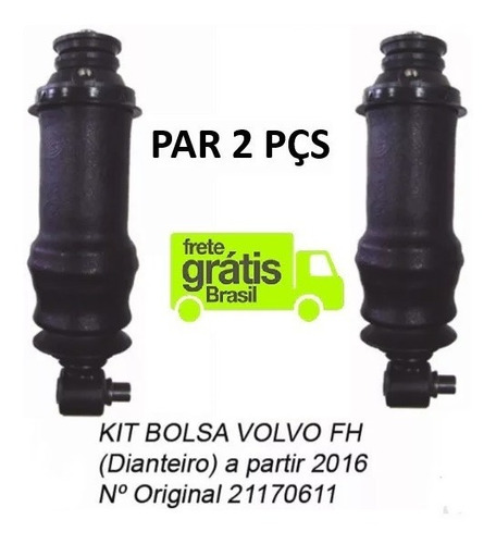 Kit Bolsa Pneumatica Volvo New Fh 2015... Dianteiro Par