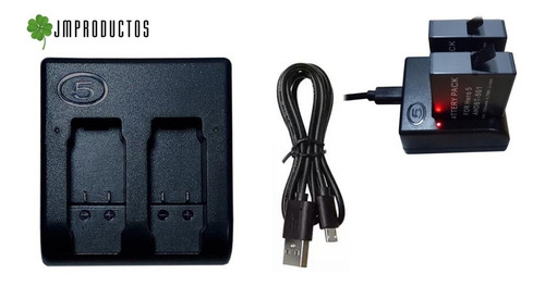 Cargador Bateria Gopro Hero 5 / 6 / 7 Doble + Envio