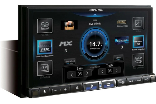 Receptor Multimedia Digital Alpine Ilx-507  Carplay, Android