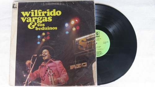 Vinyl Vinilo Lp Acetato Wilfrido Vargas Y Sus Beduinos Salsa