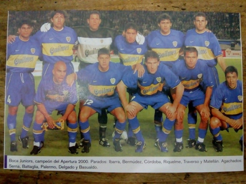 Recorte Boca Juniors Campeón Del Apertura 2000