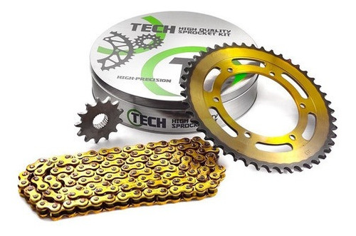 Kit Transmision Tech Yamaha Xtz 250 Lander 46-13 520 Full
