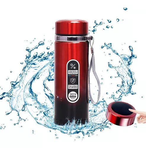 Termo De Acero Inoxidable Para Café Y Té 500 Ml Color Red Con