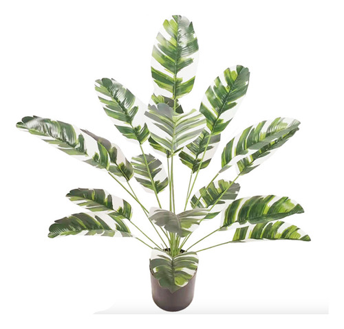 82 Plantas Artificiales 18 Hojas Plátano Decorativas Hogar