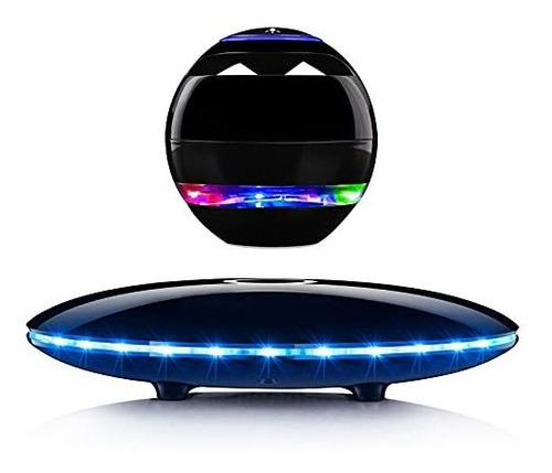 Altavoz Levitante Magnetico Bluetooth Con Luces Led Negro